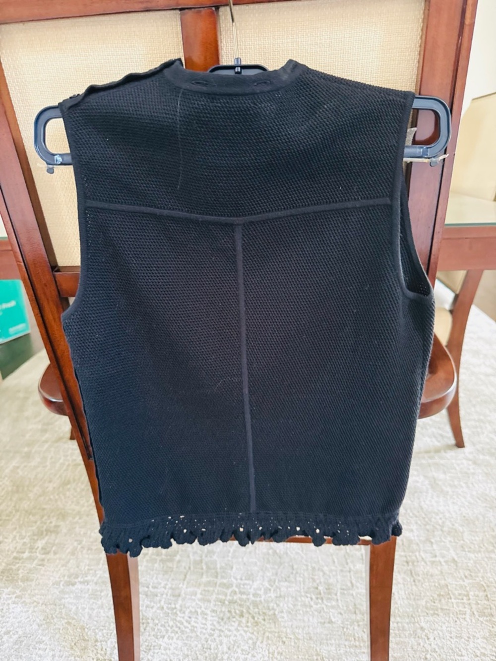 ⭐️Chanel Black Sleeveless Knit Top - Picture 5 of 9